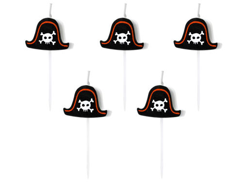 Picture of BIRTHDAY CANDLES PIRATES 2CM - 5 PACK